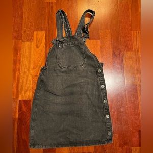 Free People Black dress overalls